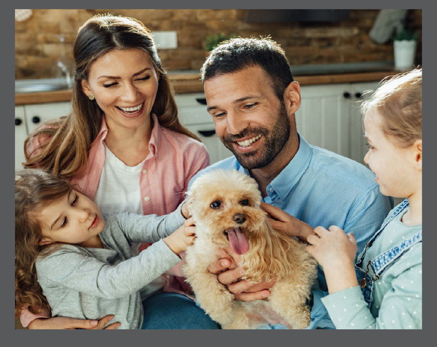 Familia con Perro